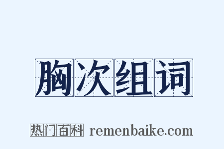 胸次组词是什么意思的图片